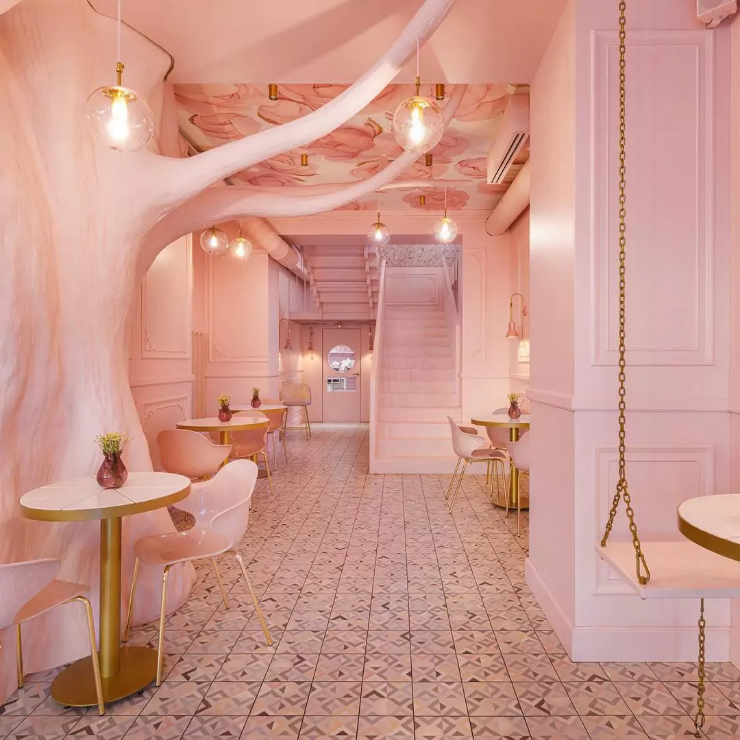Interior del café